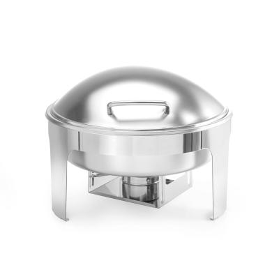 Chafing kulatý, saténový vzhled, HENDI, Profi Line, 6L, 465x420x(H)320mm | 470282